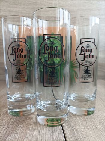 Lot 3 verres Long John