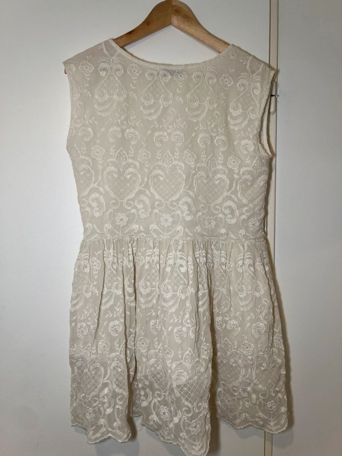 Robe dentelle blanche crème le temps des cerises taille S - photo numéro 3