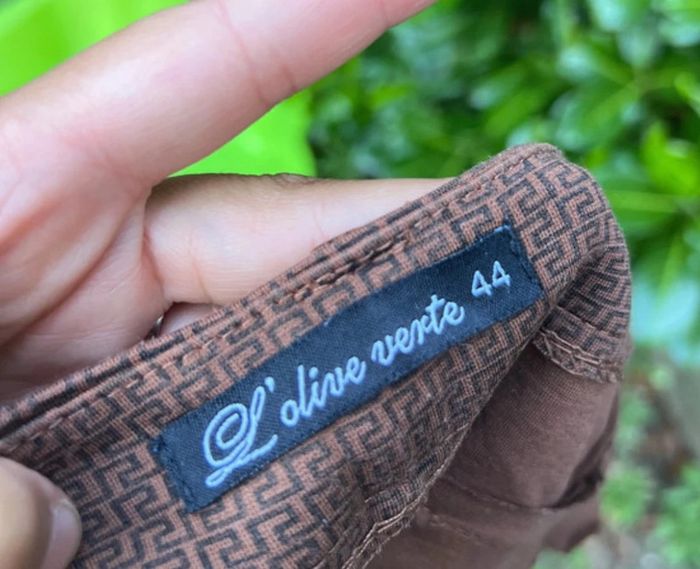 Pantalon femme marron/olive verte – Taille 44 - photo numéro 2
