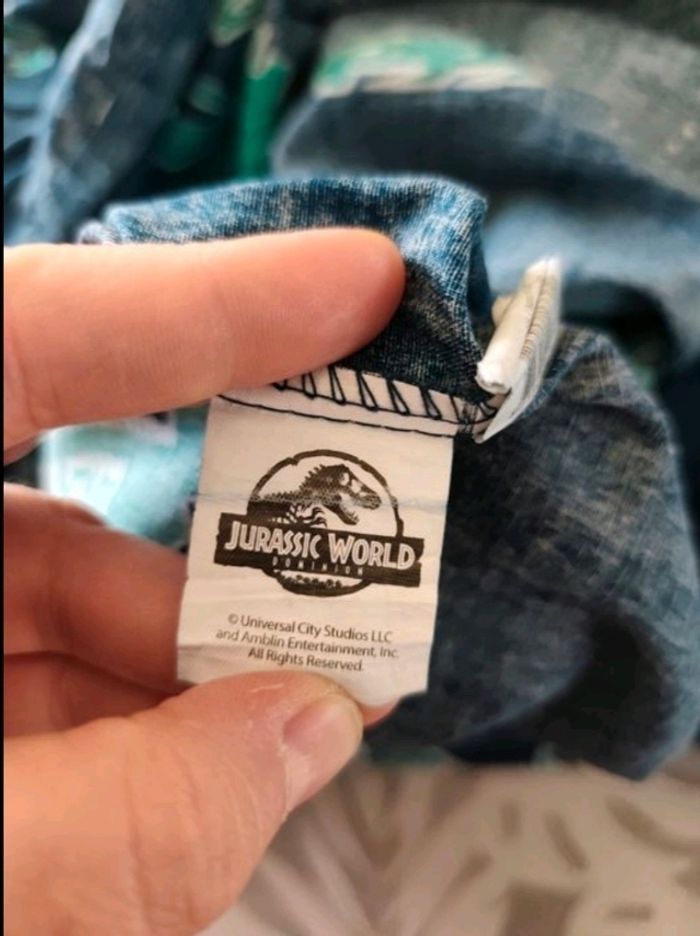 Parure de lit 1 personne Jurassic world - photo numéro 2