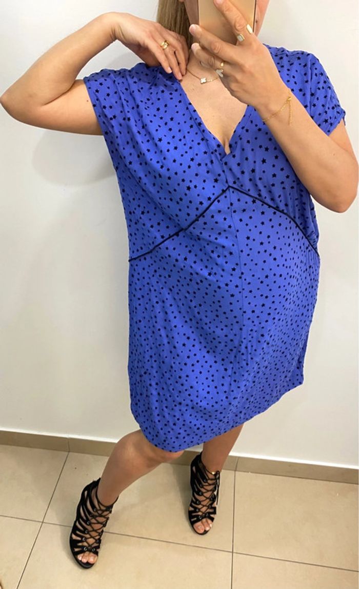 Jolie Robe Fluide Sans Manche Taille L - photo numéro 3
