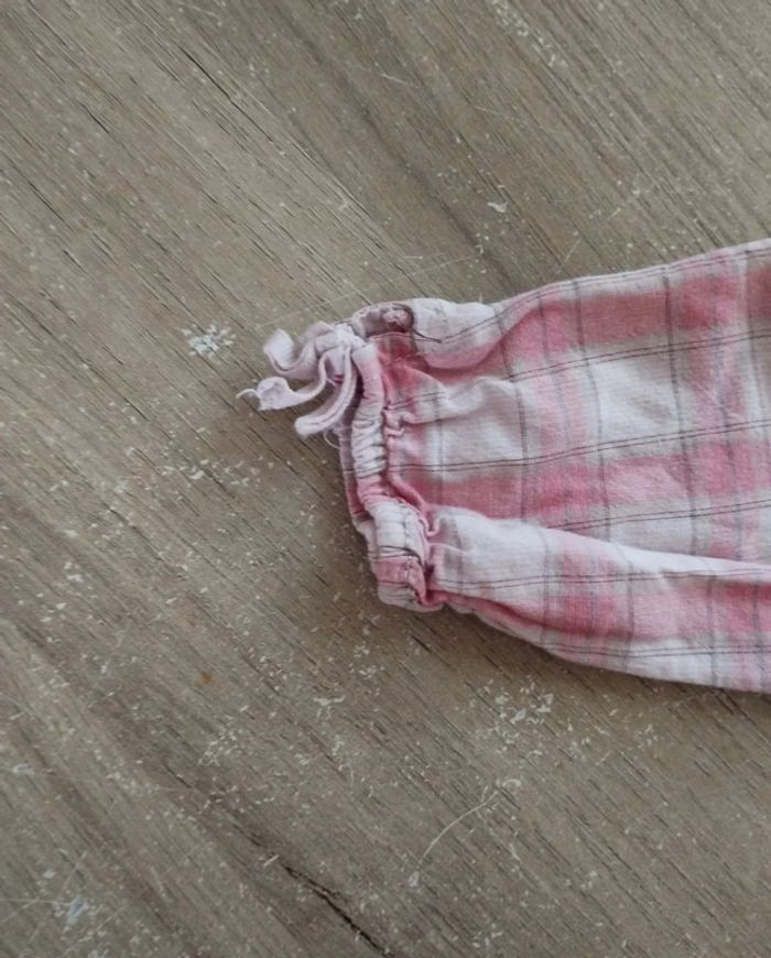 Tee shirt chemise à carreaux rose - photo numéro 4