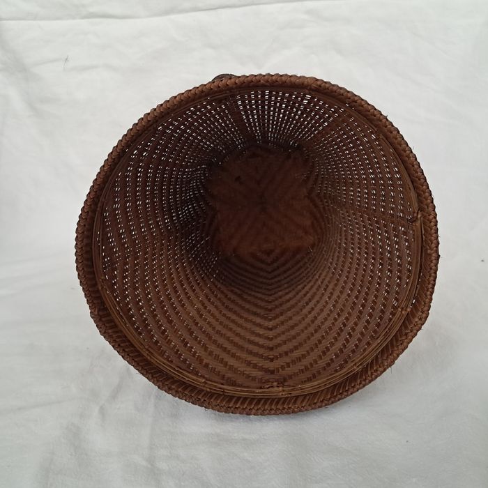 Panier panière en rotin osier roseau du Laos Hauteur 29 cm - photo numéro 6