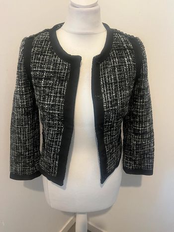 Veste tweed chinée H&M XS