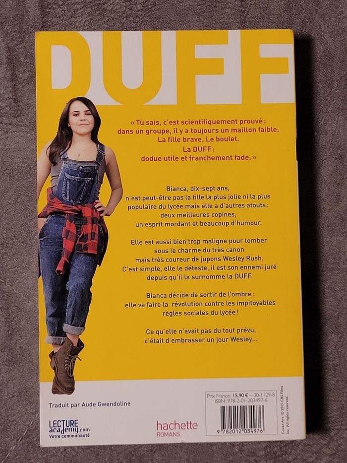 DUFF, Dodue utile et franchement fade Kody Keplinger, Aude Gwendoline (Traduction) - photo numéro 2