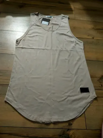 Débardeur beige uni homme Xl