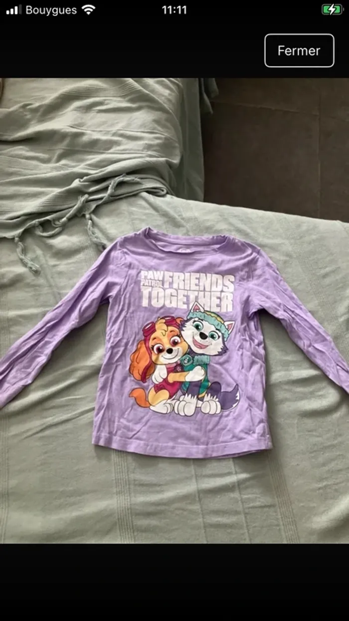 Pull pat patrouille 5 ans