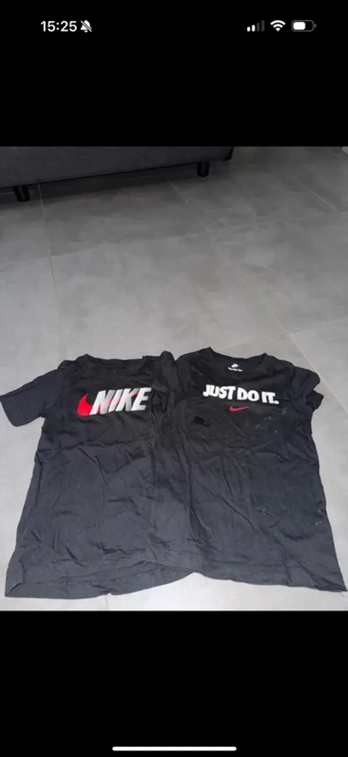 Tshirt garçons 122-128 lot de 2 nike - photo numéro 3