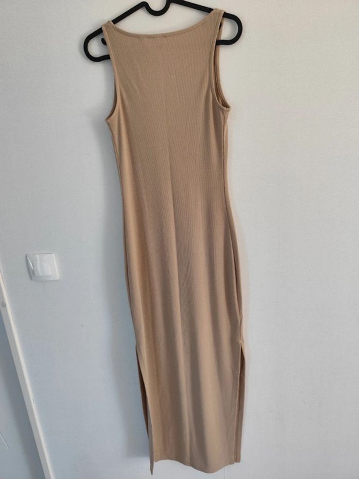 Robe longue côtelée moulante - photo numéro 4