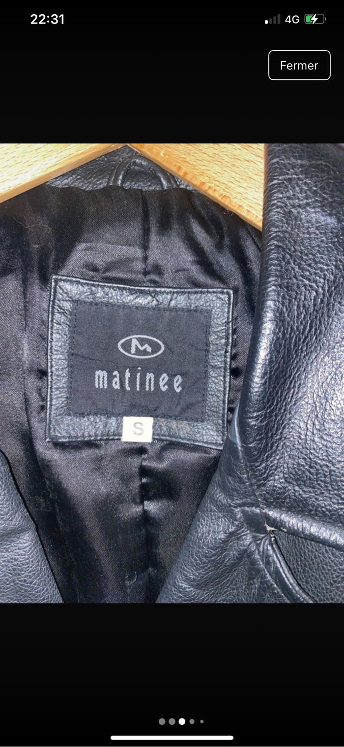 Veste en cuir noir - photo numéro 5