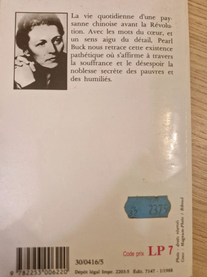 Livre de poche, "La mère", Pearl Buck - photo numéro 2