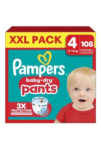 Un carton de couches Pampers pants  XXL