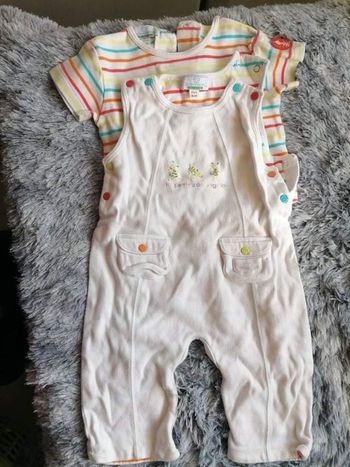 Ensemble salopette verbaudet 6M