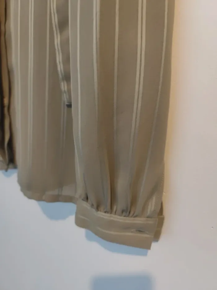 Blouse verte Gaston jaunet 40 made in France - photo numéro 4