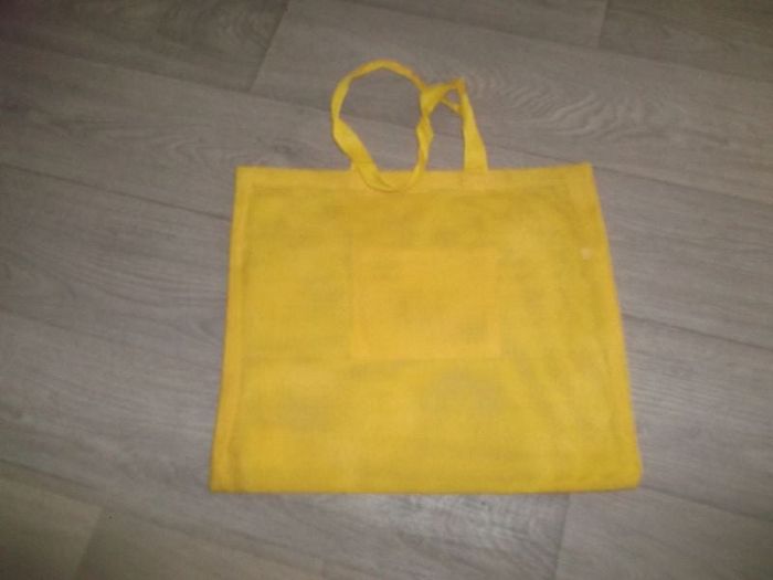 Sac cabas courses, plage, jaune soleil NEUF