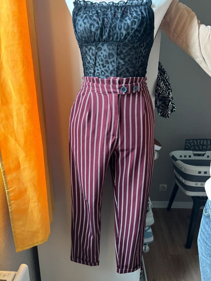 Pantalon bordeaux