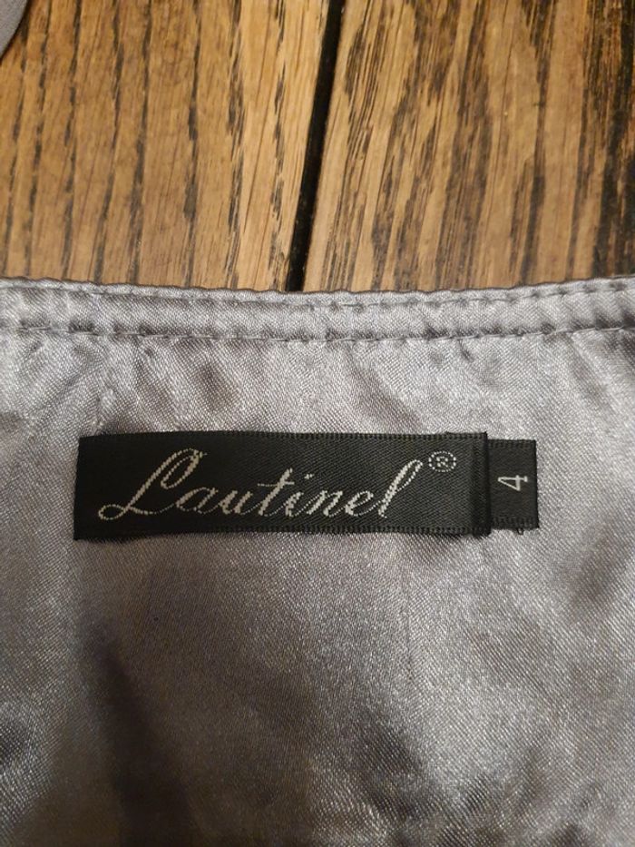 Robe de soirée gris clair Lautinel taille 4 (L) - photo numéro 14