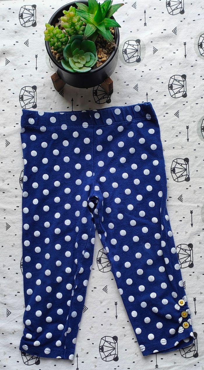 Legging à pois taille 18 mois