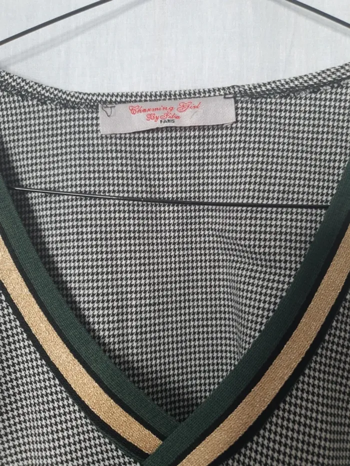 Robe pied de poule taille 40 - photo numéro 4