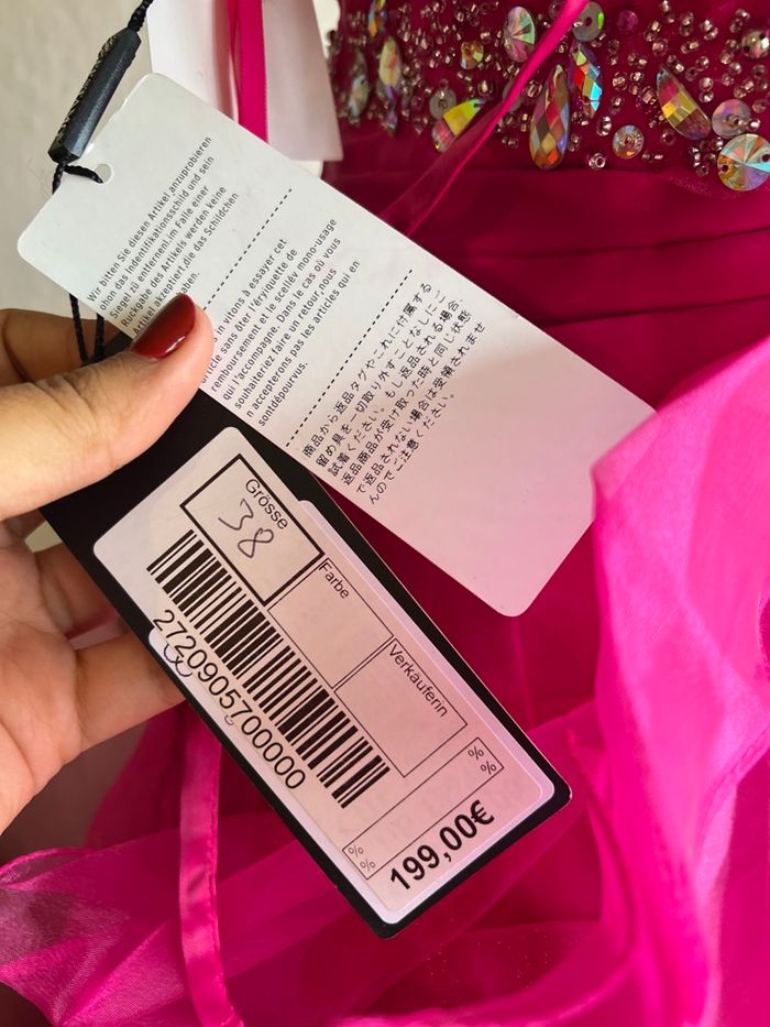 💗 Robe bustier courte fuchsia – Taille 38 – Neuve avec étiquette 💗 - photo numéro 9