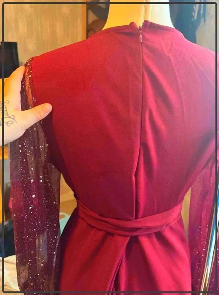 Magnifique robe manches transparente taille 0xl(44) - photo numéro 4