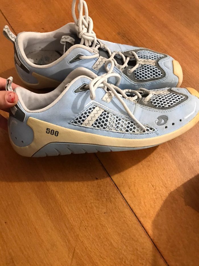 Basket homme bleu taille 40 marque Décathlon très bon état - photo numéro 2
