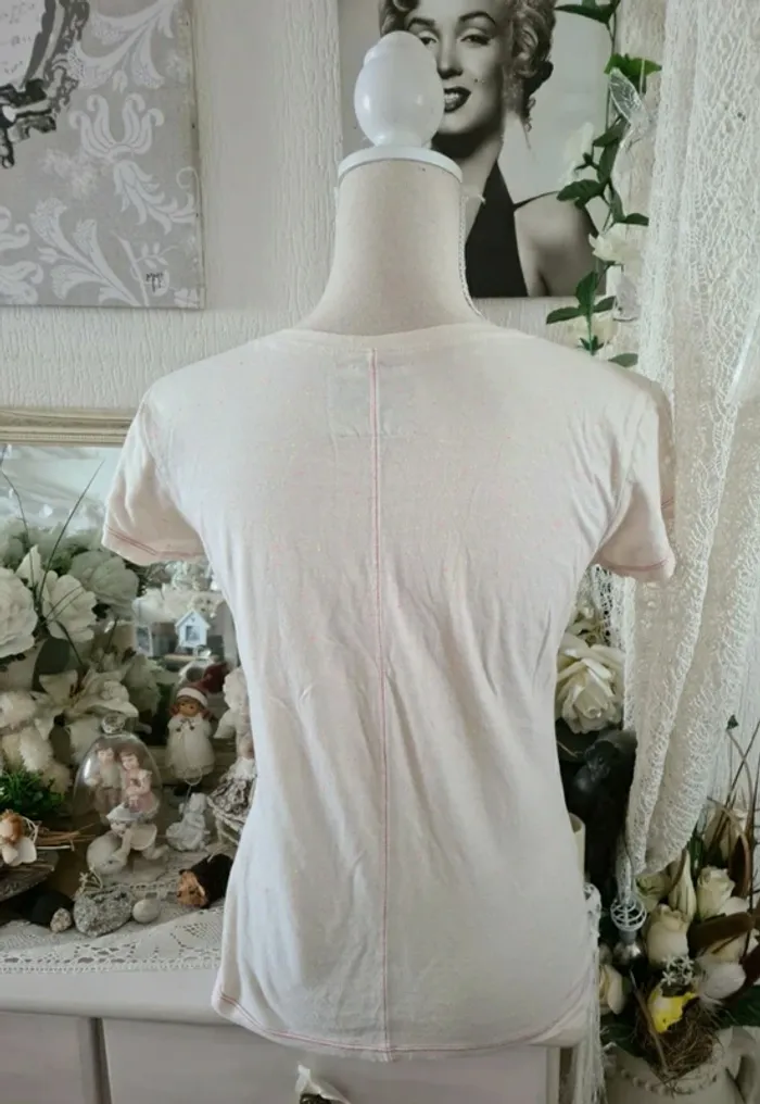 T-shirt beige Kaporal Taille S - photo numéro 3