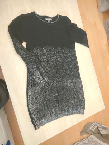 Robe pull noir argent no excuse 10 ans