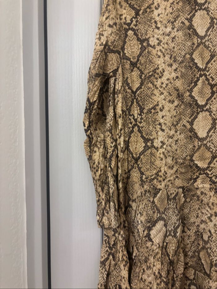 Robe manches longues imprimé animal Zara S - photo numéro 6