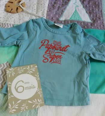 Tee shirt manches longues 6 mois tape à l'œil