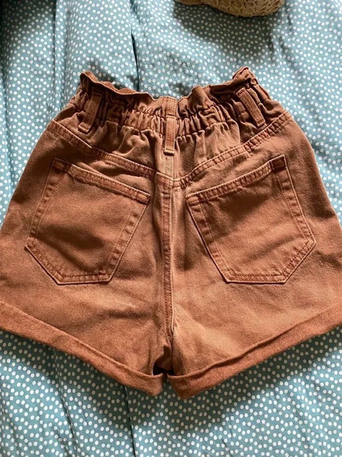 Short en jean marron Kiabi - photo numéro 7