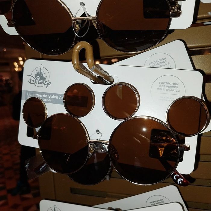 Pick-up lunettes dorées Mickey Disney