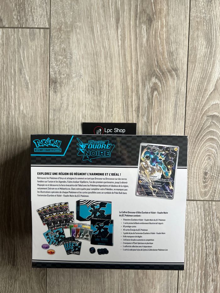 POKÉMON - COFFRET DRESSEUR FOUDRE NOIR - ETB EV 10.5 - FR NEUF & DEFAUT SCELLAGE - photo numéro 3