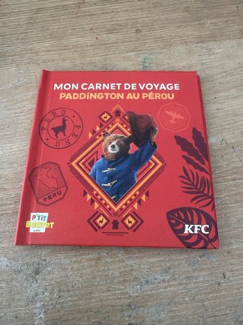 Livre KFC «Mon carnet de voyage Paddington au Pérou»