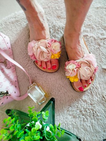 Mules fleurs tissus Etereo Shoes