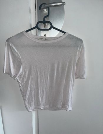 Crop top blanc femme
