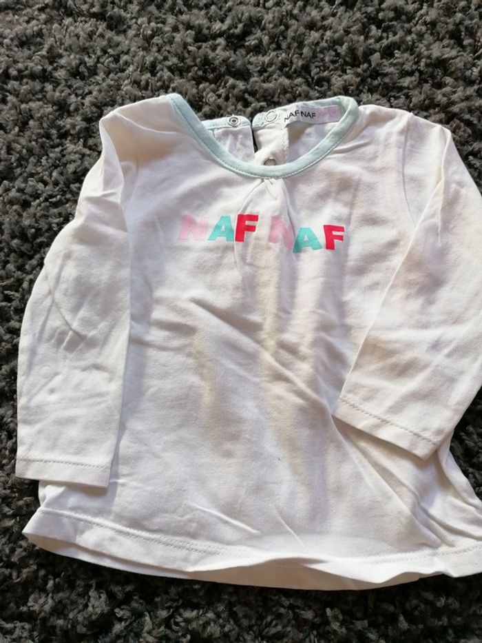 T shirt naf naf 6/9 mois - photo numéro 2