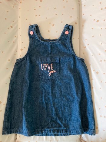 Robe à pression chasuble 12 mois