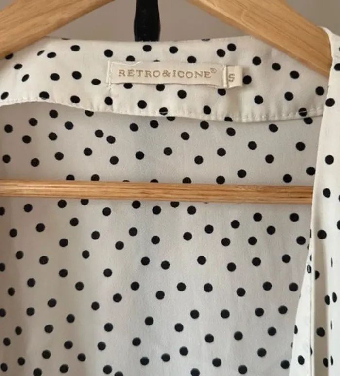 Blouse à pois Retro & Icone - photo numéro 4