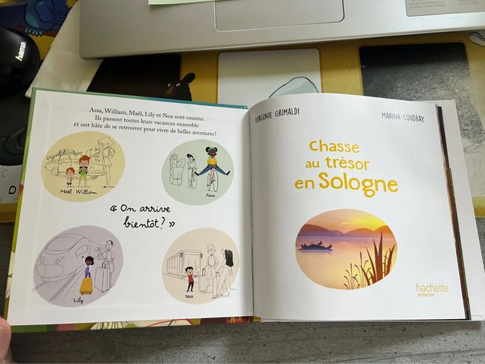Livre chasse au trésor en sologne, histoire enfant Mc donalds, hachette - photo numéro 5