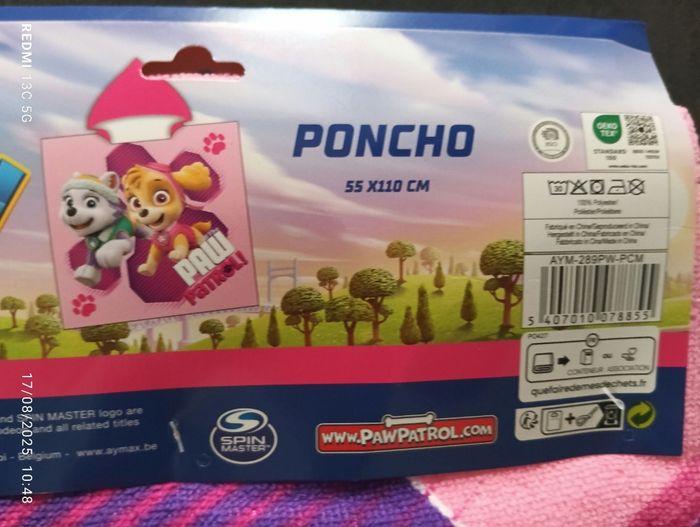 Poncho de bain Stella pat patrouille - photo numéro 2