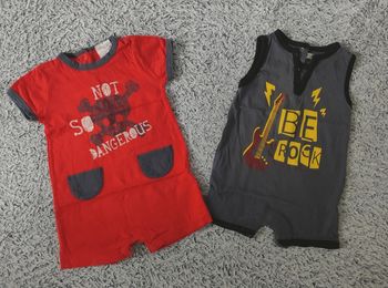 Lot combishorts garçon 3 mois
