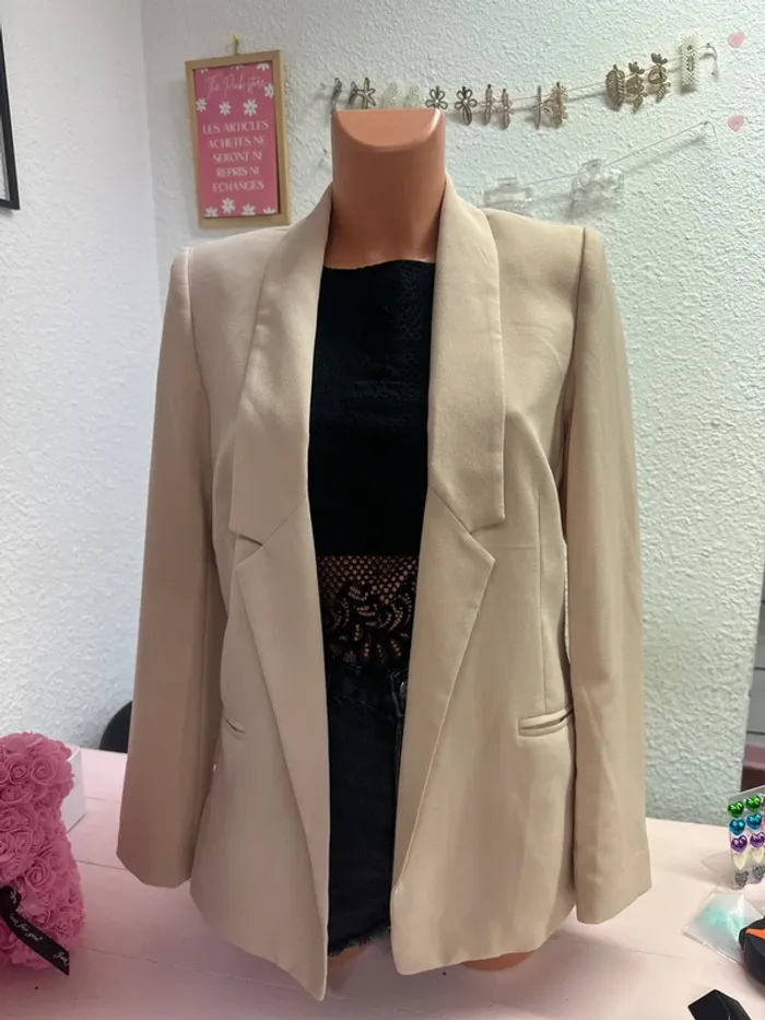 Blazer beige promod taille L - photo numéro 2