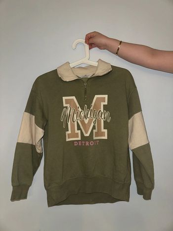 Sweat H&M vert kaki beige