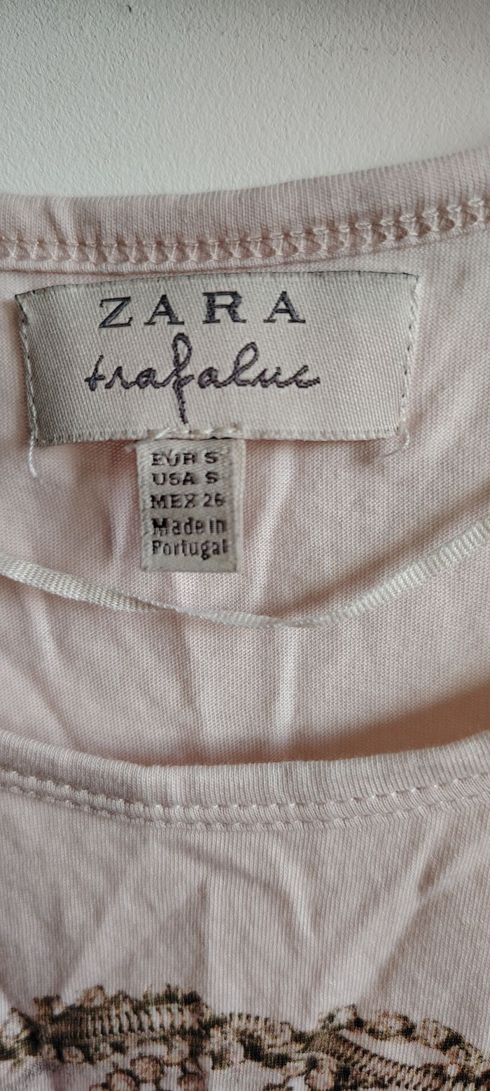 T-shirt tête de mort Zara Trafaluc - photo numéro 2