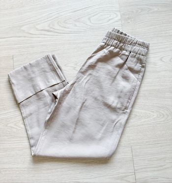 Pantalon court droit beige boutique indépendante taille 36 S