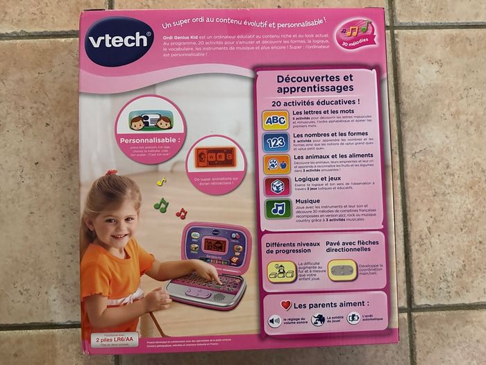 Ordinateur Genius Kid 3-7 ans rose  Vtech Neuf - photo numéro 2