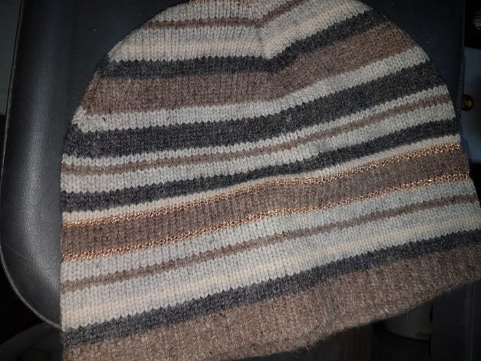 Bonnet rayures camaieu taille unique