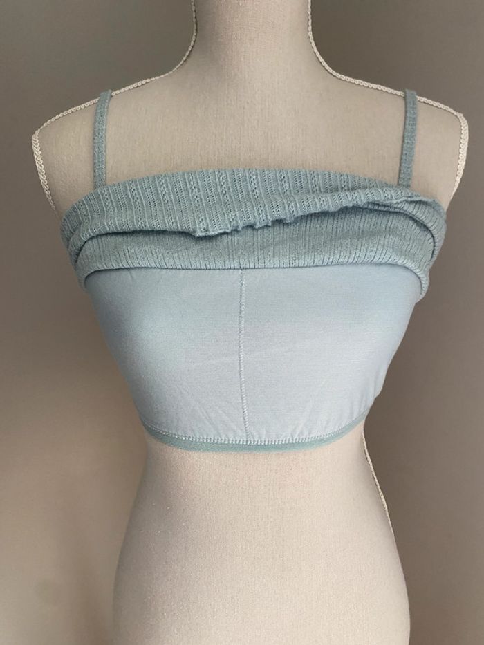 Débardeur crop top brassière intégrée - photo numéro 3