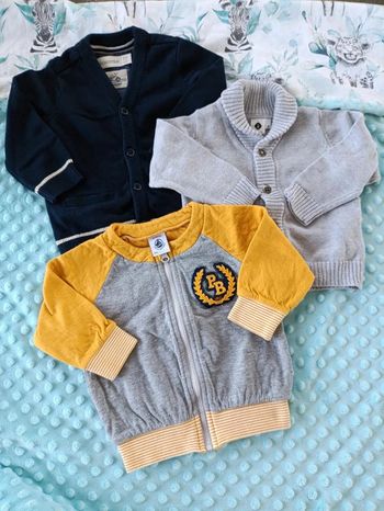 Lot 3 gilets 6 mois